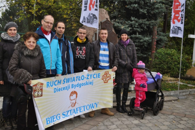 XXII bieg szlakiem  męczeńskiej drogi bł. ks. Popiełuszki